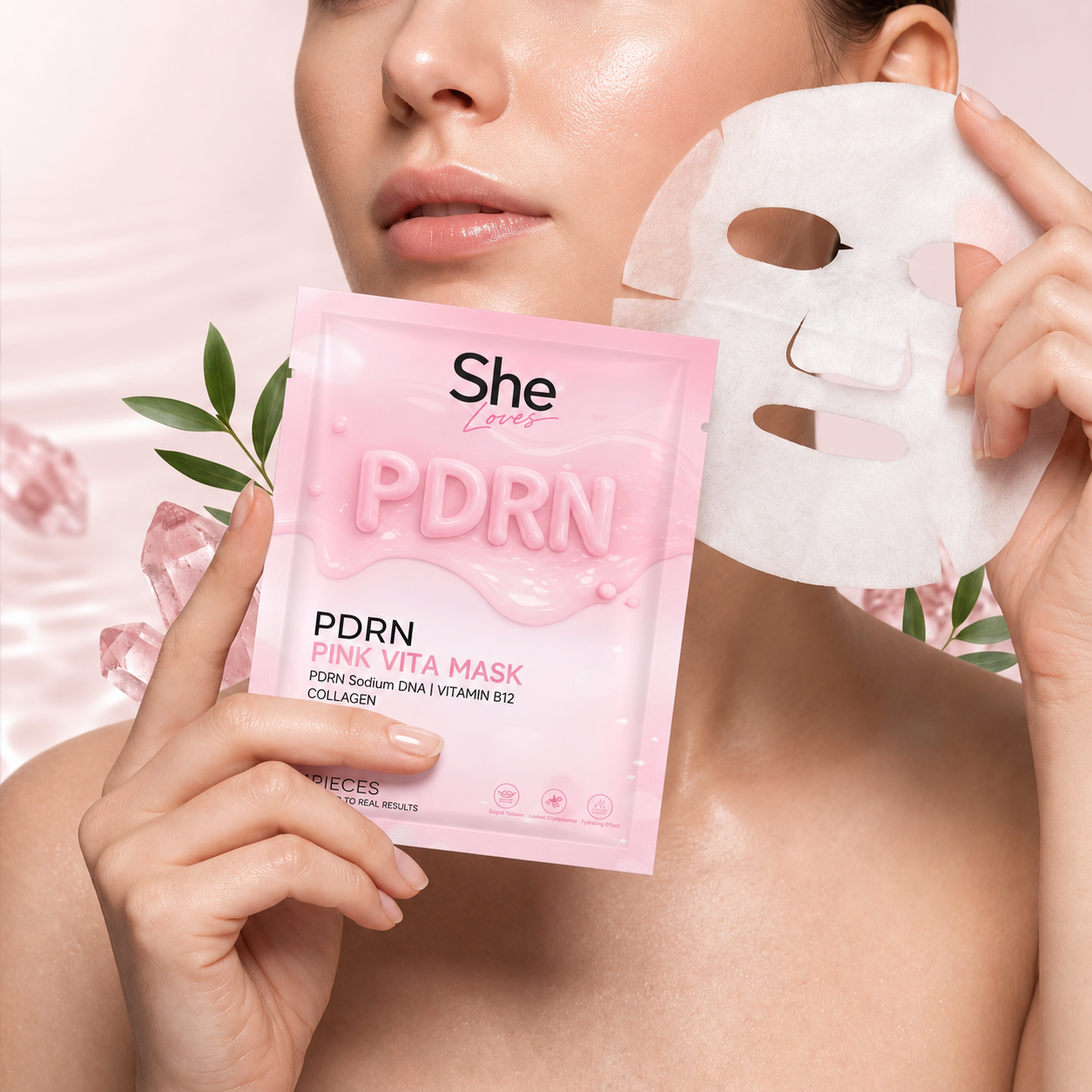 SheLoves™   PDRN Kollagen Gesichtsmaske